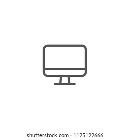 Monitor vector in illustration icon concept.