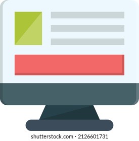 monitor Vector illustration on a transparent background.Premium quality symmbols.Vector line flat icon for concept and graphic design.
