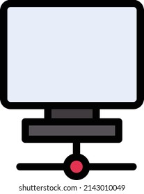 monitor Vector illustration on a transparent background.Premium quality symmbols.Stroke vector icon for concept and graphic design.