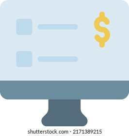 monitor Ilustración vectorial en un fondo transparente. Símbolos de calidad superior. Iconos vectoriales de color de línea para el concepto y el diseño gráfico. 
