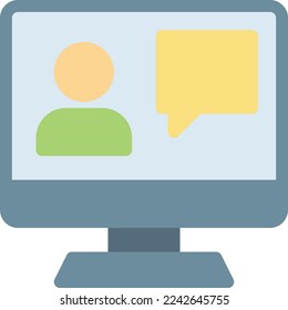 monitor Vector illustration on a transparent background. Premium quality symmbols. Line Color vector icons for concept and graphic design.