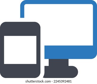 monitor Vector illustration on a transparent background. Premium quality symmbols. Glyphs vector icons for concept and graphic design. 
