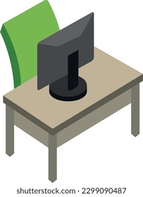 monitor Vector illustration on a transparent background. Premium quality symbols. Flat icons for concept and graphic design.