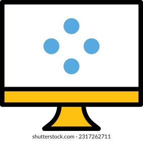 monitor  Vector illustration on a transparent background. Premium quality symmbols. Line Color vector icons for concept and graphic design.