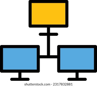monitor Vector illustration on a transparent background. Premium quality symmbols. Line Color vector icons for concept and graphic design.