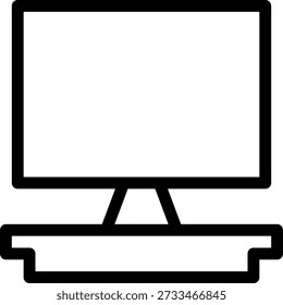 monitor  Vector illustration on a transparent background. Premium quality symmbols. Thin line vector icons for concept and graphic design.