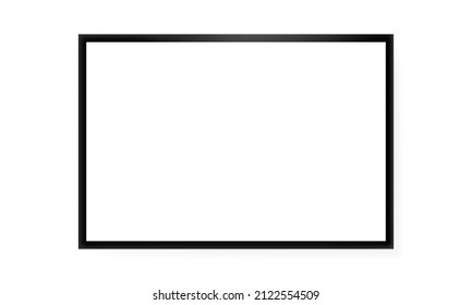 Monitor vector illustration. TV. White screen. Smart TV. Vector eps 10