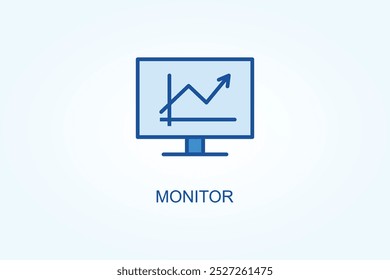 Monitor vector or logo sign symbol illustration
