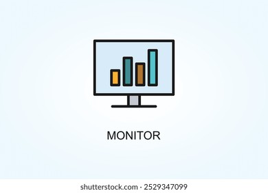 Monitor Vector Or Logo Sign Symbol Illustration