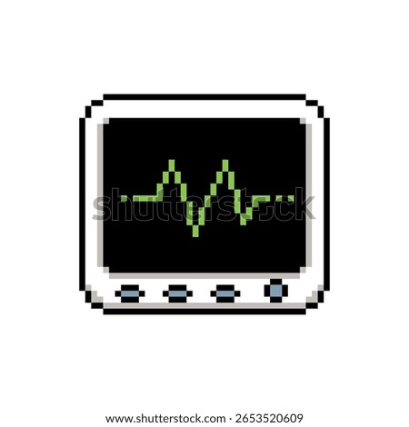 monitor vital sign pixel art