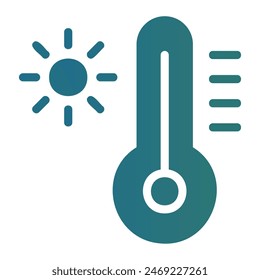 Monitor weather conditions in style with our Weather Gradient Glyph Icon Set. This collection features solid icons with captivating color gradients, specifically designed for weather