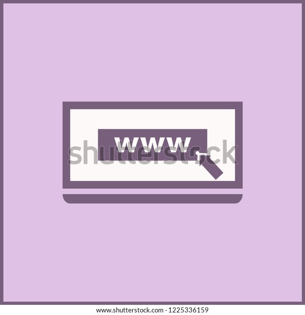 Monitor web vector flat
icon