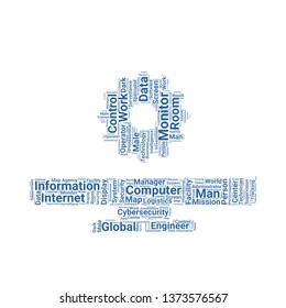 monitor word cloud. tag cloud about monitor