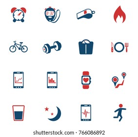 monitoring apps vector icons for web and user interface design