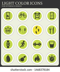 monitoring apps web icons for user interface design
