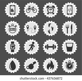 monitoring apps web icons for user interface design