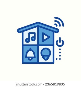 monitoring blue icon, isolated icon in light background, perfect for website, blog, logo, graphic design, social media, UI, mobile app