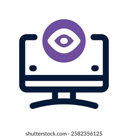 monitoring dual tone icon. vector icon for your website, mobile, presentation, and logo design.