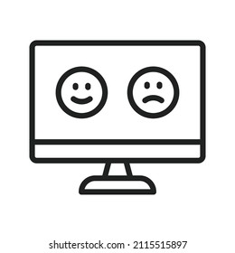Monitoring Feedback icon vector image. Can also be used for Project Management. Suitable for mobile apps, web apps and print media.