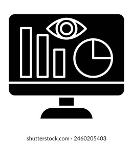 Monitoring Icon Design For Personal And Commercial Use.