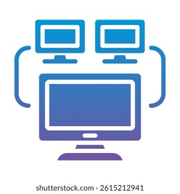 Monitoring Icon Element For Design