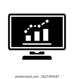 Monitoring Icon Element For Design
