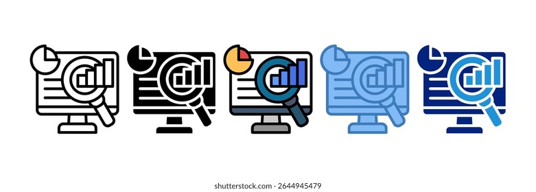 Monitoring Icon Element For Design