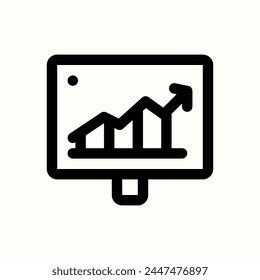 monitoring icon, isolated icon in light background, perfect for website, blog, logo, graphic design, social media, UI, mobile app