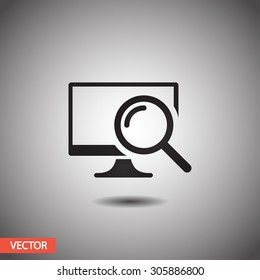 monitoring  icon. One of set web icons