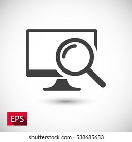 monitoring  icon. One of set web icons