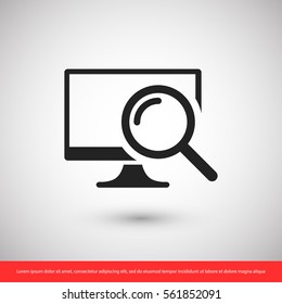 monitoring  icon. One of set web icons