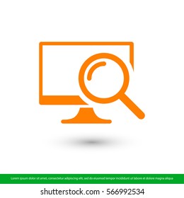 monitoring  icon. One of set web icons