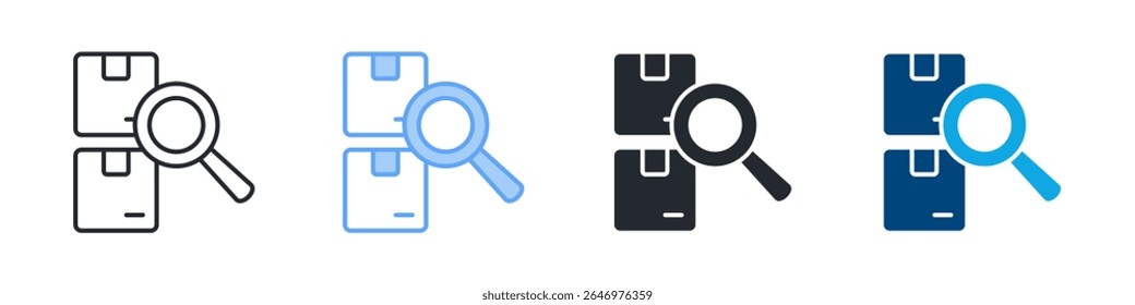 Monitoring Icon Set Multiple Style. Designed In Outline, Blue, Glyph, Dual Tone
