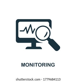 Monitoring Icon. Simple Element From Internet Security Collection. Creative Monitoring Icon For Web Design, Templates, Infographics And More