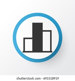 Monitoring Icon Symbol. Premium Quality Isolated Pedestal Element In Trendy Style.