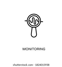 Monitoring icon in vector. Logotype
