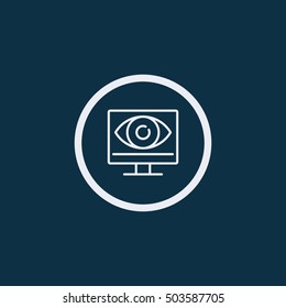 monitoring icon. web icon.Vector illustration