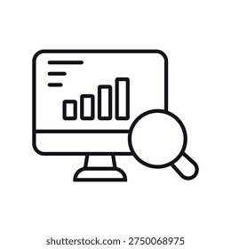 monitoring icons. Simple vector icons With Background. Flat style design