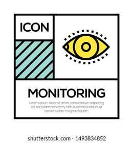 MONITORING ILLUSTRATION ICON CONCEPT