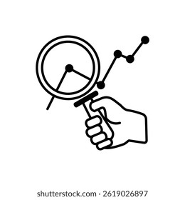 Monitoring Line Art Vector Icon