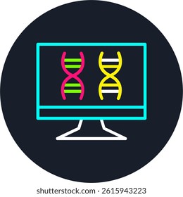 Monitoring Line Multi Colour Circle