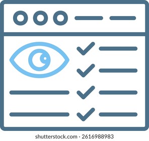 Monitoring Line Two Colour Icon