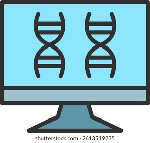 Monitoring Outline Filled Style Icon