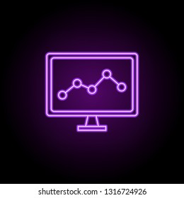 monitoring outline icon. Elements of Security in neon style icons. Simple icon for websites, web design, mobile app, info graphics