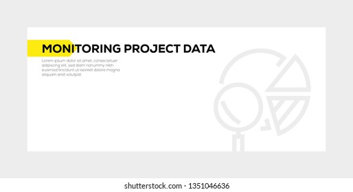 MONITORING PROJECT DATA BANNER CONCEPT