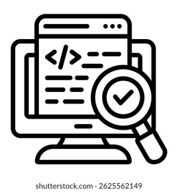 Monitoring System Icon Element For Design