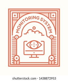 MONITORING SYSTEM AND ILLUSTRATION ICON CONCEPT