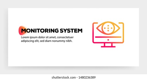 MONITORING SYSTEM AND ILLUSTRATION ICON CONCEPT