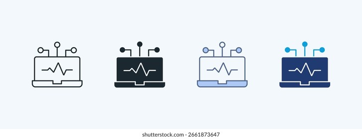 Coleção de Ícones de Vários Estilos do Sistema de Monitoramento