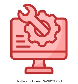 Monitoring Tools Icon Element For Design